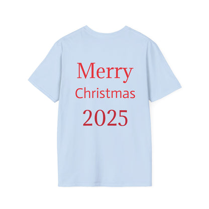 Christmas Santa T-Shirt, Holiday Gift, Unisex Tee, Festive Apparel, Merry Christmas 2025 Tee, Fun Santa Design