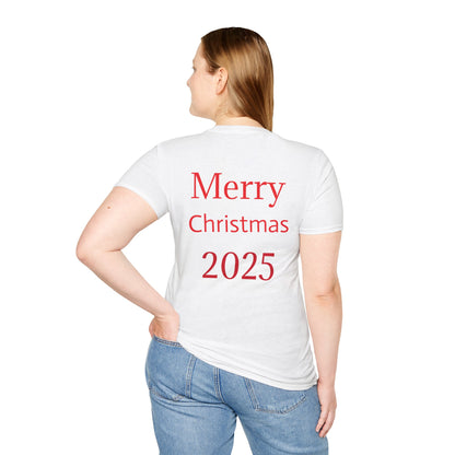 Christmas Santa T-Shirt, Holiday Gift, Unisex Tee, Festive Apparel, Merry Christmas 2025 Tee, Fun Santa Design