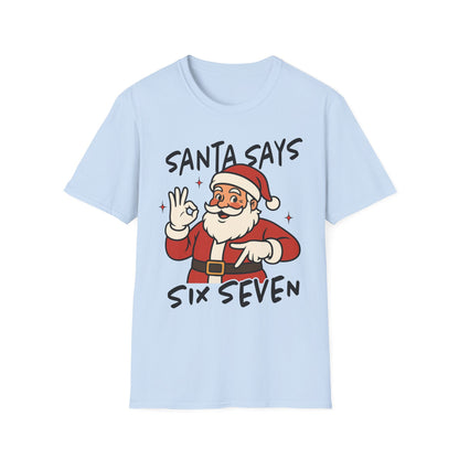 Christmas Santa T-Shirt, Holiday Gift, Unisex Tee, Festive Apparel, Merry Christmas 2025 Tee, Fun Santa Design
