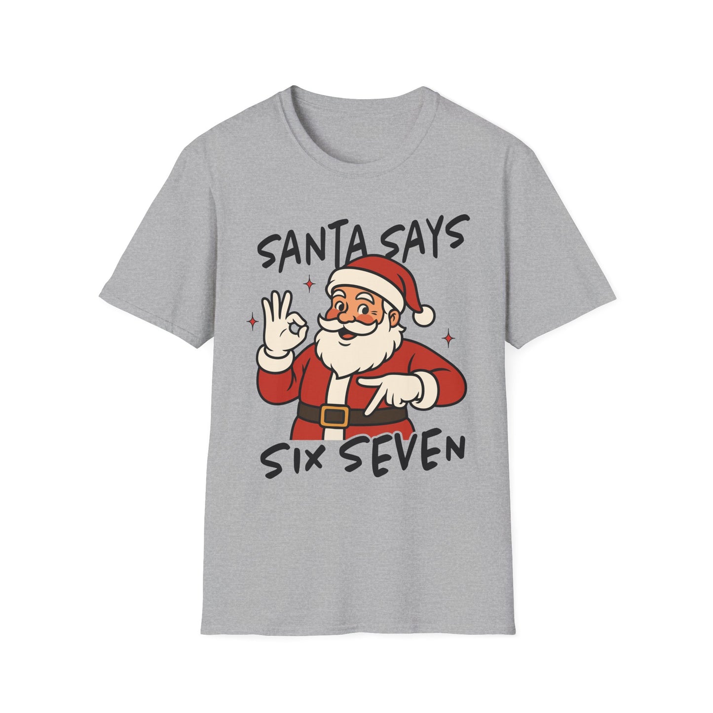 Christmas Santa T-Shirt, Holiday Gift, Unisex Tee, Festive Apparel, Merry Christmas 2025 Tee, Fun Santa Design