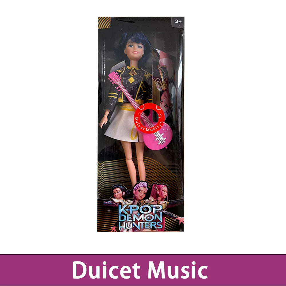 2025 NEW High Quality Shaped Anime 30CM K-Pop Demon Hunters Doll Vinyl Toy Rumi Mira Zoey Birthday Surprise Gift For Girls