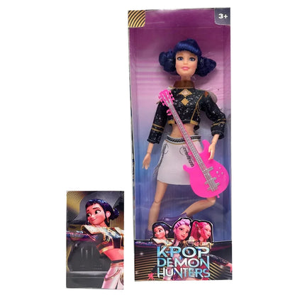 2025 NEW High Quality Shaped Anime 30CM K-Pop Demon Hunters Doll Vinyl Toy Rumi Mira Zoey Birthday Surprise Gift For Girls